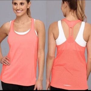 Under Armour Fly-By Stretch Mesh Tank Hot Coral L